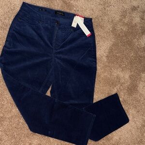 NWT Deep Blue Corduroy Pants Talbots